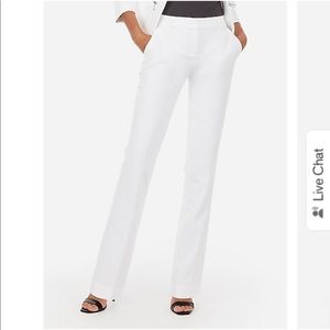 Express Columnist White Dress Pants